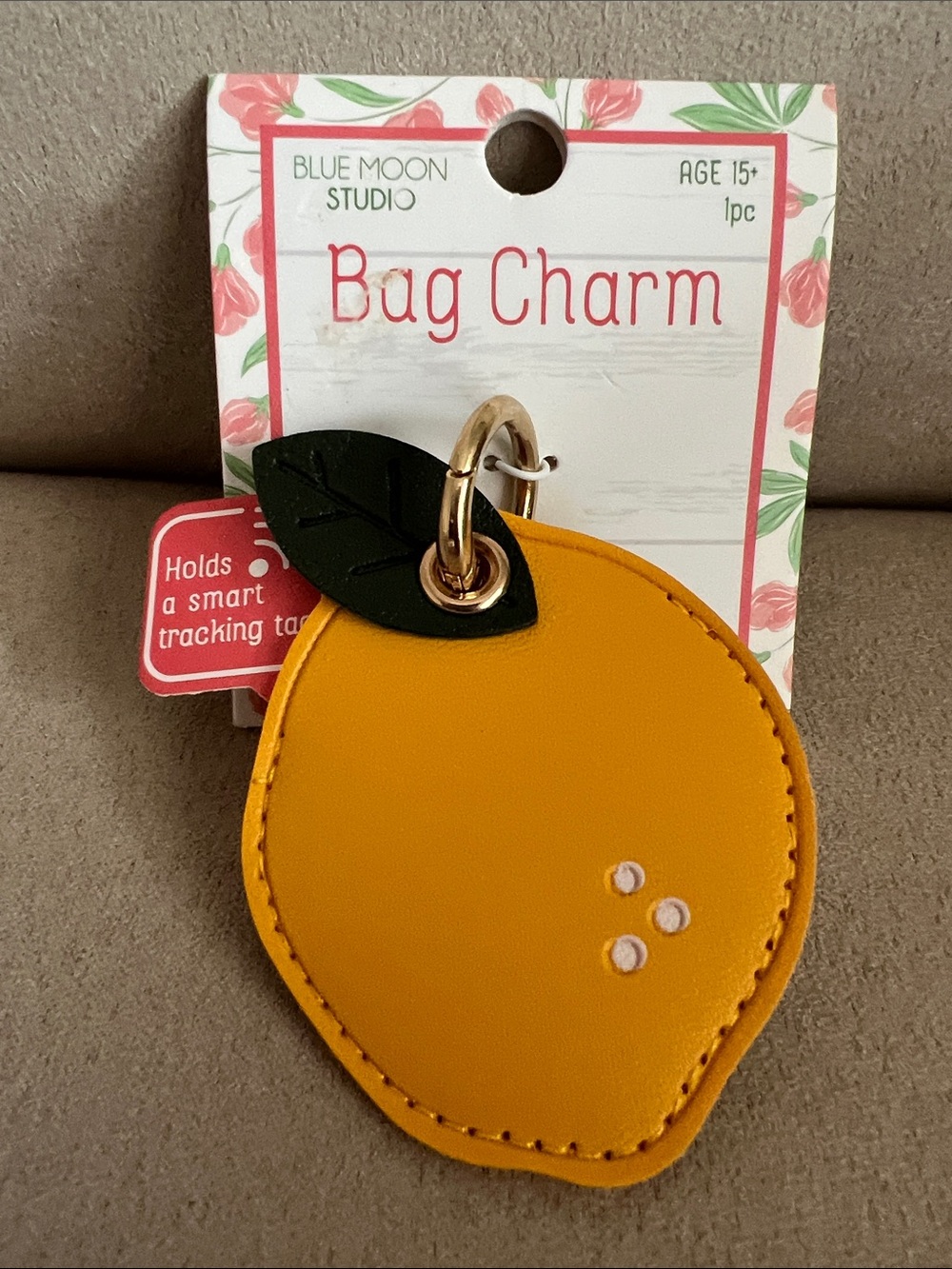 NWT Blue Moon Studio Lemon Bag Charm Keychain 🍋